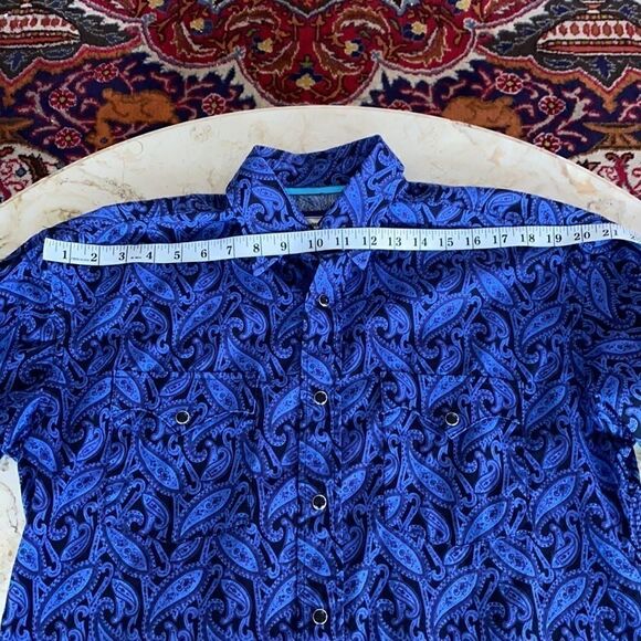 Rough Stock 100% Cotton Classic Paisley Cowboy Shirt - Picture 11 of 14